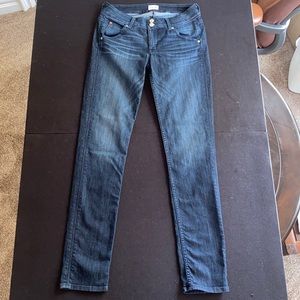Dark wash blue, straight leg jeans from Hudson!
